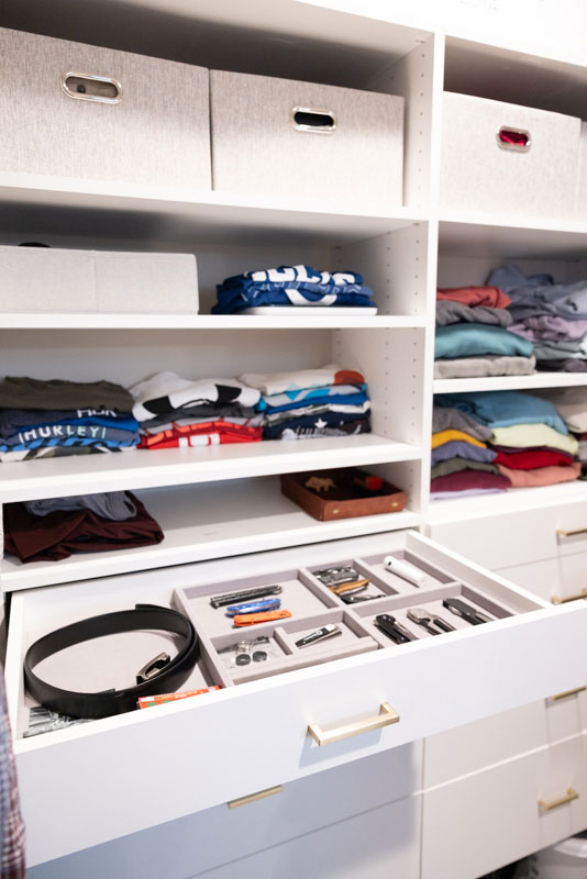 closet drawer home organization OLS Organizing